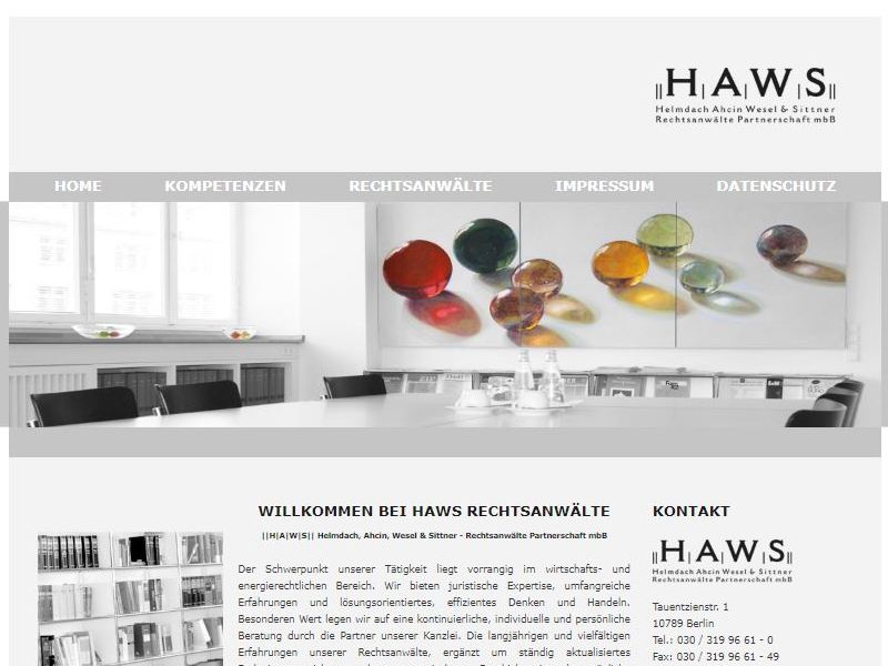 Rechtsanwalt HAWS Rechtsanwälte Helmdach, Ahcin, Wesel & Sittner Partnerschaft mbB, Arbeitsrecht, Energierecht, Zivilrecht, Familienrecht, Wirtschaftsrecht, Datenschutzrecht, Reiserecht, Insolvenzrecht, Kaufrecht, Handels- und Gesellschaftsrecht, Vertragsrecht, Erbrecht, Insolvenzanfechtungsrecht, Immobilienrecht, Bauträgerrecht, Zivilprozessrecht, Prozessrecht, Tauentzienstraße 1, 10789 Berlin