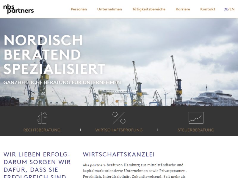 Rechtsanwalt Nbs Partners PartG mbB, Wirtschaftsprüferrecht, Steuerrecht, Steuerberaterrecht, Bank- und Kapitalmarktrecht, Arbeitsrecht, Vertragsrecht, Bergrecht, Erbrecht, Internationales Privatrecht, Zivilrecht, Versicherungsrecht, Verfassungsrecht, Betriebsverfassungsrecht, Markenrecht, Wettbewerbsrecht, Handels- und Gesellschaftsrecht, Internationales Steuerrecht, Leasingrecht, Insolvenzrecht, Wirtschaftsrecht, Immobilienrecht, Prüfungsrecht, Seerecht, Familienrecht, Investmentrecht, Steuerstrafrecht, Strafrecht, Valentinskamp 70, 20355 Hamburg